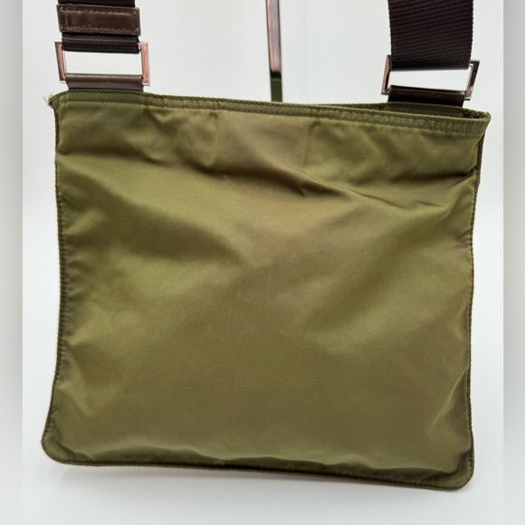 Prada - Authentic - Nylon/Canvas Messenger Crossbody - Green - Picture 7 of 16
